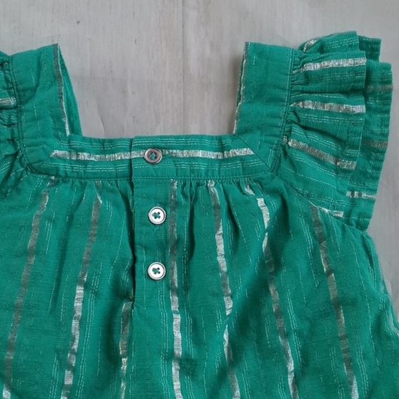 Cat & Jack Striped Plated Matching set S 2T - Picture 4 of 9